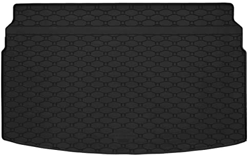 AZUGA Gummi Kofferraummatte für VW T-Cross ab 2019 | 1,5 cm hoher Rand, rutschfest, wasserdicht, passgenau, Kofferraumwanne, AZ31100134