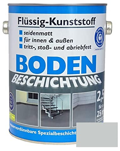 Wilckens Flüssig-Kunststoff Bodenbeschichtung LF, 2,5 l, Lichtgrau