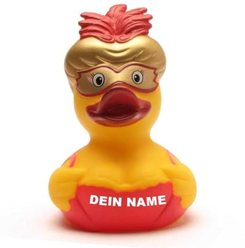 Badeente - personalisierbar (Venezianischer Karneval Ente)