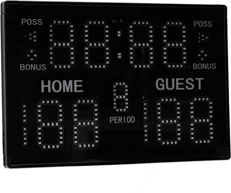 Elektronische Anzeigetafel mit Fernbedienung, Multisport, 11-stellige LED für Spieltraining, GA30B, 100-240 V, Indoor-Tisch-Punktezähler für Basketball, Wrestling, Volleyball