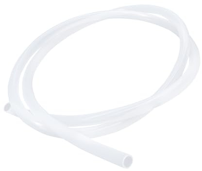 iMeistek Lebensmitteltaugliche Silikonschlauch, 8mm ID x 11mm OD 2 Meter, Flexibler Transparenter Silikonschlauch, Wasser-Luftschlauch