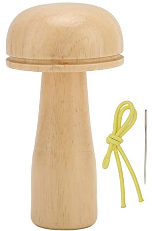 Stopfpilz-Set, Holz-Stopfei-Nähwerkzeug, Pilz-Darner-Nadelflickenlöcher zum Stricken und Sticken