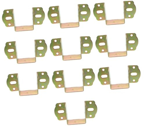 FUNOMOCYA 10pcs Heavy Duty Fence Mounting Brackets Wood Rail Bracket Kit Fence Repair