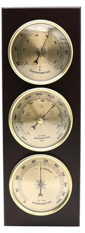 Barometri per la casa, 3 in 1, barometro, termometro, igrometro, stazione meteo analogica a parete, barometro per interni, barometro meteorologico, barometro da parete, barca da pesca, stanza del