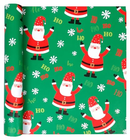 Jwssor Christmas Wrapping Paper Roll,43cmx15M Xmas Wrapping Paper Roll,Christmas Wrapping Paper
