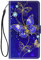 ChoosEU Hülle für Samsung Galaxy A56 5G Klapphülle Muster Handytasche Leder Schutzhülle Flip Case Stoßfeste Silikon Motive Handyhülle Motiv Klappbar Lederhülle Cover - Lila Schmetterling