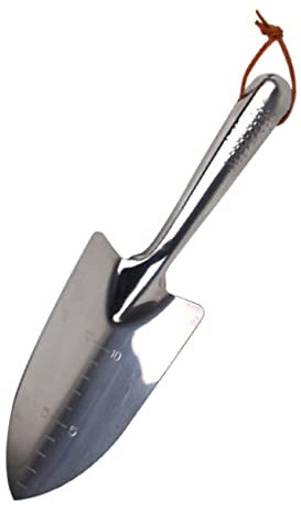 Abaodam Bêche De Jardinage en Acier Inoxydable Argenté pour Jardin Extérieur, Mini Pelle De Plantation Compacte, Outil De Bêche Forgée Léger pour Désherbage Et Transplantation