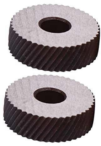 NUOBESTY Utensili Tornio Con Doppia Ruota Zigrinata Godrone Diagonale Lineare Resistente e Affilato Kit Per Lavorazioni Metalli e Superfici Precise