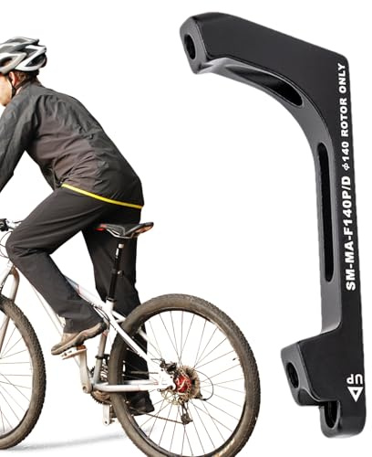 Scheibenbremse Montage -Halterung - Fahrrad Flat Mount Zum Post -Mount -Adapter | Fahrradscheibenbremsadapter | Aluminiumlegierung Flacher Mountuser-freundlicher Schwarzer Bremssattel Adapter, Fahrrad