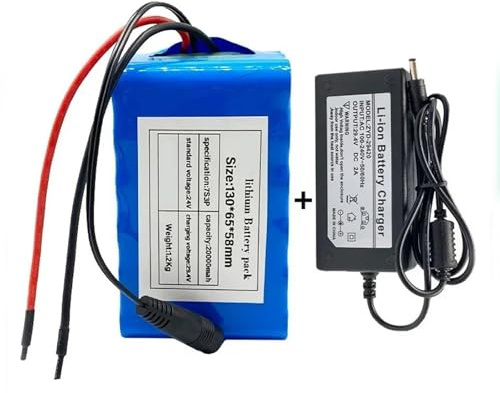 BDBLFLTZ Batería 24V 20Ah E-Bicycle Batería Iones Litio 7S3P para Scooter eléctrico con Sistema Descarga y Carga BMS XT60