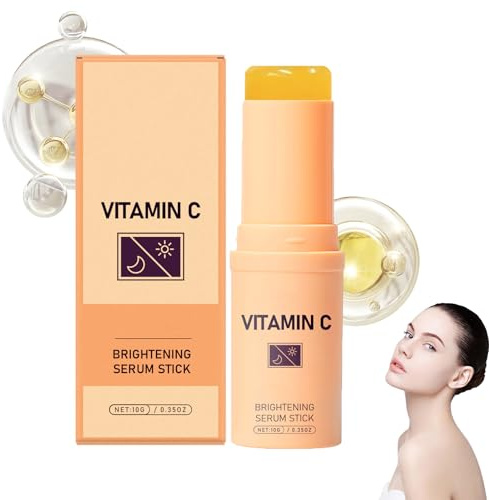 Sérum visage en stick à la vitamine C, baume éclaircissant et hydratant pour le visage et le corps, baume contour des yeux anti-âge à la vitamine C pour réduire les rides et unifier le teint (1pcs)