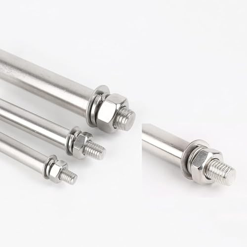 4 bulloni di espansione M8 - Ancoraggi a manicotto di espansione con dado esagonale in acciaio inossidabile 304 for impieghi gravosi for calcestruzzo e muratura(M8x100mm)