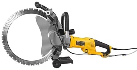 Electric Wall Chaser with Diamond Blade for Concrete, Stone, Brick, and Tile Cutting