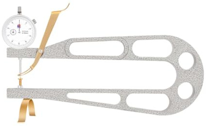 ICDKOYK Calibro indicatore a quadrante per violino 0-10 mm, misuratore di spessore preciso, strumenti per la liuteria, comodo per i musicisti. Il misuratore di spessore è adatto per la liuteria.