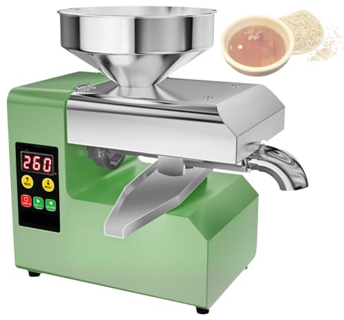 820w/1100w Oljepress Kall- Och Varmpress Automatisk Elektrisk Oljetillverkare FöR Hemmet Avokado Kokos JordnöTter RicinusfröN PerillafröN Canola Sesamkvalitet R6S