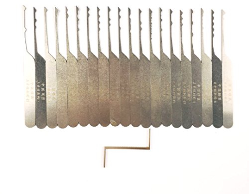 TPM Go - Set di 20 grimaldelli con rastrello per principianti