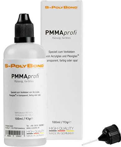S-PolyBond® Acrylglas, Plexiglas® Kleber, Klebstoff, Kaltschweißkleber | 100ml | geeignet auch zum Verkleben von ABS, ASA, SAN, PS (1, Acrylglas/Plexiglas Kleber)