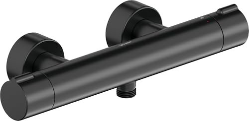 Duravit C.1 Brausethermostat Aufputz Ausladung 80 Breite 338 m Schwarz Matt, C14220000046