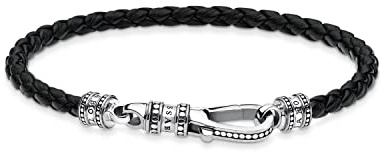 Thomas Sabo Lederarmband Karabiner 925 Sterling Silber A1931-682-11