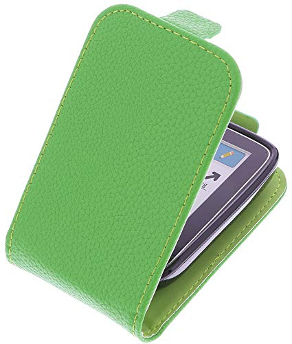 foto-kontor Tasche kompatibel mit Abbott Freestyle Libre 1 Hülle Flip Style grün Schutzhülle Case