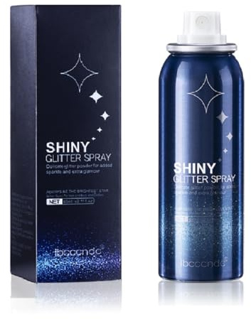 Body Glitter Spray for Hair, Body and Clothes - Long-Lasting Shimmer Suitable for Stage, Festival, Rave, Makeup, Prom - 60ML