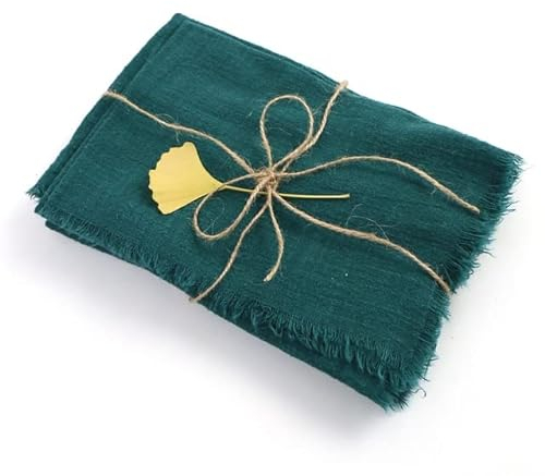 YOGAY Stoffservietten Set mit 50 Servieren Baumwollstoff 40 x 40 cm Abendessen Geschirrtuch Küchentisch Weihnachten Hochzeitsdeko