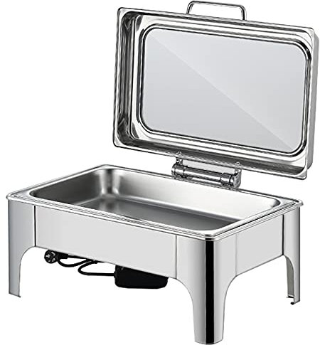Chafing Dishes Chauffe-plats, Plateaux chauds pour serveur de buffet en acier inoxydable, Chauffe-assiettes électriques pour buffet traiteur, Plaques chauffantes pour garder les aliments au chaud,
