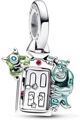 Pandora Disney Pixar Charm Buzz Lightyear, Sterlingsilber, mit lila, schwarzer und grüner Emaille