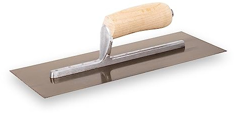 Marshalltown Curry-Style Trowel, 33 x 12.7 cm, Golden Stainless Steel Blade, Camel Back Wooden Handle, Xtralite Mounting, 102CST