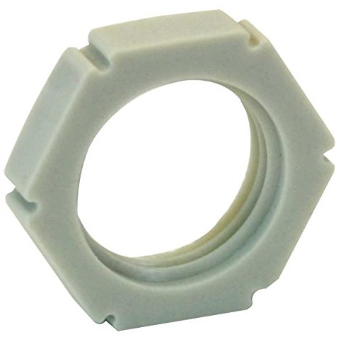 LOCKNUT, M16 GREY POLYAMIDE 10PK, Cable Management Gland Locknuts (10060771) Pack of 10
