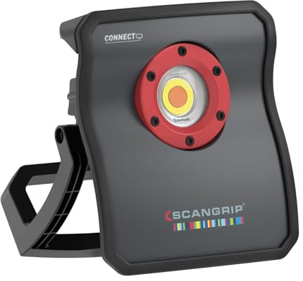 Scangrip, MULTIMATCH 3 CONNECT – Luz de Trabajo LED CRI+ 3000lm con CCTSCAN, Bluetooth, Sistema CONNECT para Baterías 18V/20V