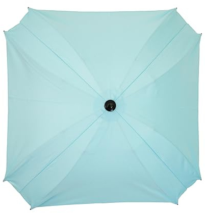 New Sonnenschirm für Kinderwagen, mit flexiblem Befestigungsarm, Sonnenschirm mit UV-Schutz, Durchmesser 70 cm (Himmelblau)