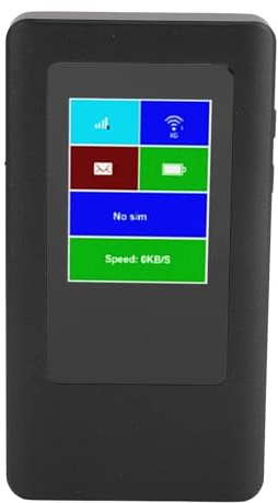 5G WiFi Mobiler Hotspot für Reisen, Mobiler Hotspot-Router 2,4 GHz 5,8 GHz WiFi6 WiFi5 Nano-SIM-Kartensteckplatz 16 Angeschlossene Geräte