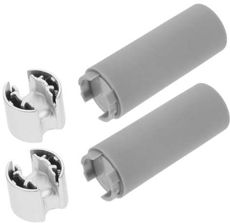 Alipis Cordino per Tende Peso in Ferro e Plastico Accessori per Tende per Interni Design Grigio Elegante Funzionamento Facile e Installazione Veloce 2 Pezzi Verticali