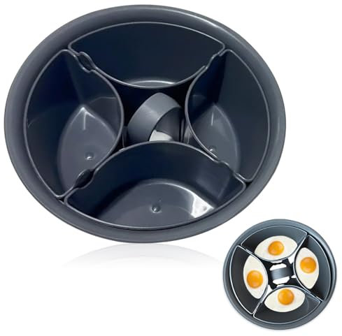 BNGXR Accessori Bimby per cucinare le uova,Uova in camicia,Bollitore per uova,Accessori,due livelli,Uova a Vapore Thermomix,gli accessori da cucina,Thermomix cuociuova compatibile con TM5 TM6 TM31