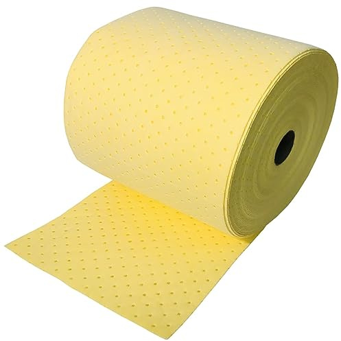 NIANTONG Universale Tamponi Assorbenti per Olio Rotolo di Tappetino per Manutenzione per Olio/Olio Acqua Universale/Prodotti Chimici Riutilizzabile(Size:2mm-0.4 * 50m,Color:Chimico)