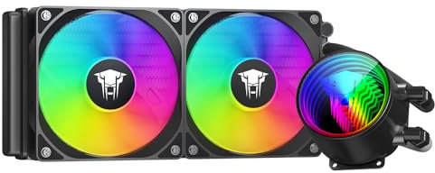 TZMRIT TK1 RGB Aio CPU Wasserkühlung PC 240mm,800-1800RPM PWM Lüfter,für Intel LGA115X/1200/1700/1366/2011/2066,für AMD: FM2/FM2+/AM3+/AM4/AM5