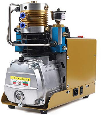 Compresor de alta presión 30 MPA bomba de aire compresor de aire bomba PCP inflador 4500 PSI, bomba de compresor de aire eléctrica de alta presión de 300 bares para cargar dispositivos de 0-12 L