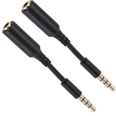 Angoily Cavo di Prolunga per Cuffie da 3 5 Mm 2 Pezzi Cavo di Prolunga Audio per Telefono Tablet Auto Stereo Home Theater