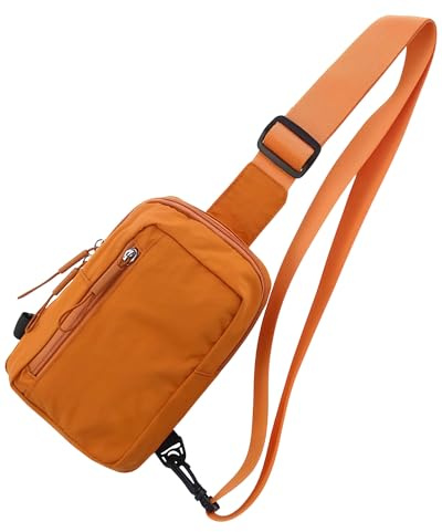 HAUMAUH Small Crossbody Bag for Women & Man - Men Sports Travel Gym Mini Daily Commute Festival Dog Walks Workout - Sling Pouch