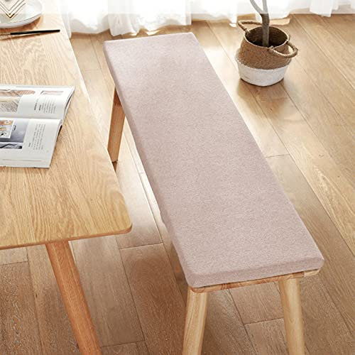 Dicke Gartenbank Auflage für 2/3 Sitze Indoor Outdoor 100/120cm Weich und Bequem Beige 150x40x3cm Ideal für Terrassenstühle und Bänke