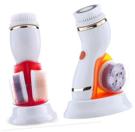 SAFIGLE 1pezzi Spazzola Elettrica Per Viso Pulizia Profonda Dei Pori Esfoliante Senza Batteria Design Compatto Per Casa e Viaggio