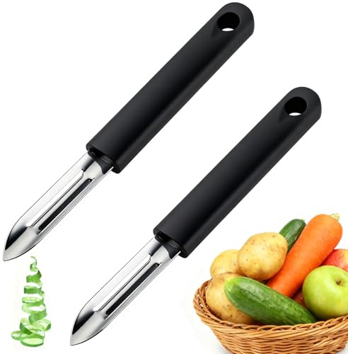 Kartoffelschäler, Gemüseschäler, Sparschäler, 2er Set Edelstahl, Ideal Für Die Tägliche Küchenarbeit, Langlebig Und Rostfrei