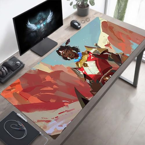 Mauspad, 120 x 60cm Gaming Mauspad XXL Mann, Große Mouse PadSchwarz, Wasserdicht rutschfeste Gummibasis, Genähte Kanten, Verbessert Präzision und Geschwindigkei PjY13348 R-Z