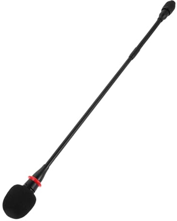 TOYANDONA Schwanenhals Mikrofonarm 42cm Flexibler Desktop Mikrofonhalter mit 3 Fach Befestigung Stabile Halterung für Heimstudio Büro und Online Meetings