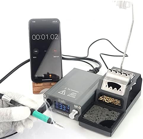 Station de soudage électrique – Précision de température constante avec écran LCD, mise en veille automatique, réchauffement rapide, fusion de l'étain en 1 seconde