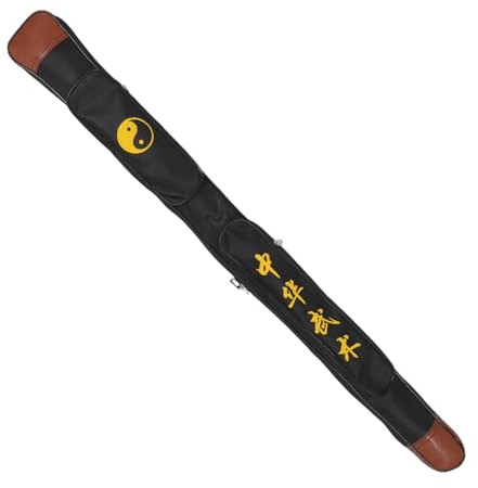 SECFOU Canvas Svärdfodral för Martial Arts Lättviktig Vattentålig Taichi Svärdpåse med Justerbar Axelrem för Japanskt Svärd och Kung Fu Cosplay