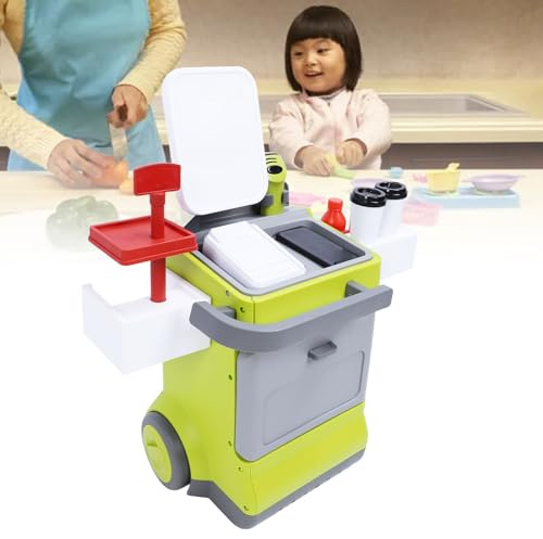 Kassaapparat för barn med fantasifull lek, barnkassa med pedagogisk design, roligt interaktivt leksaksset för småbarn och ungdomar