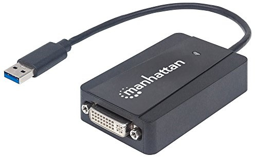 Manhattan VGA vers HDMI Convertisseur SuperSpeed USB 3.0 Auf DVI Konverter Noir