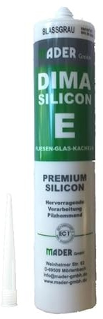 Silikon Premium Pergamon Profi-Silicon Kartusche 310ml Abdichtung Fliesen Sanitär